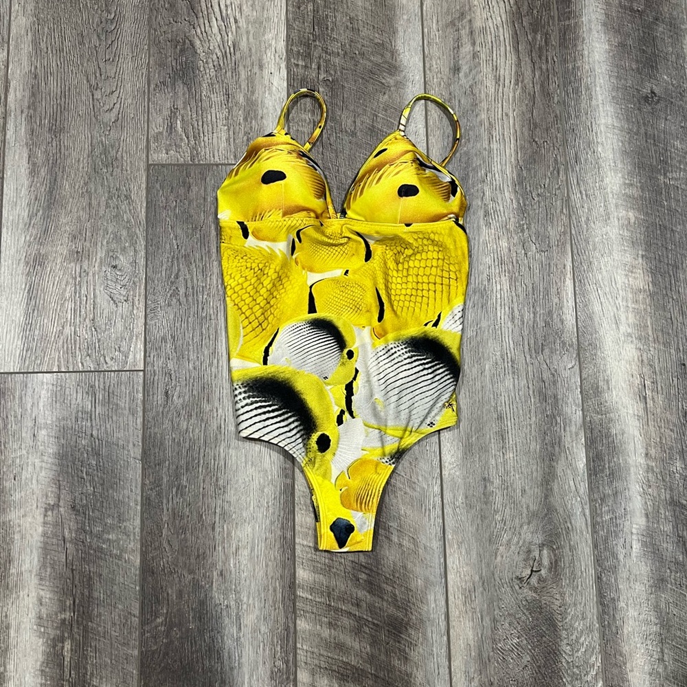 Aqua De Coco Yellow One Piece Swimsuit